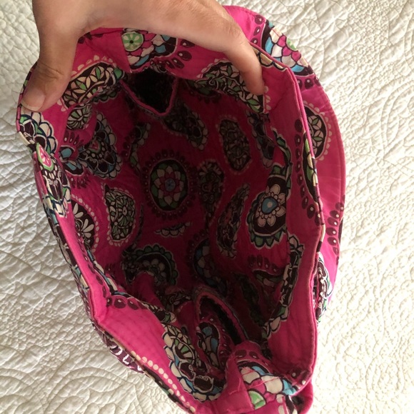 🎉SALE!!🎉 Vera Bradley Pink and Brown Satchel Handbag - Picture 4 of 10